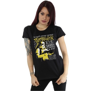 Abbigliamento Donna T-shirts a maniche lunghe Disney Stormtrooper Rock Poster Nero