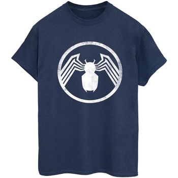 Abbigliamento Donna T-shirts a maniche lunghe Marvel Venom Logo Emblem Blu