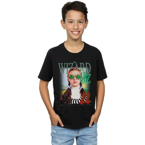 Abbigliamento Bambino T-shirt maniche corte The Wizard Of Oz No Place Checkerboard Nero