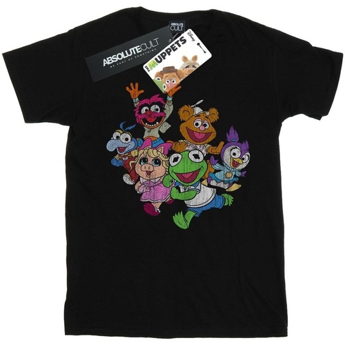 Abbigliamento Donna T-shirts a maniche lunghe Disney The Muppets Muppet Babies Colour Group Nero