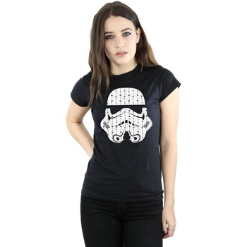 Image of T-shirts a maniche lunghe Disney Christmas Stormtrooper Helmet
