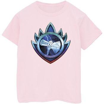 Abbigliamento Bambina T-shirts a maniche lunghe Marvel Thor Love And Thunder Stormbreaker Crest Rosso