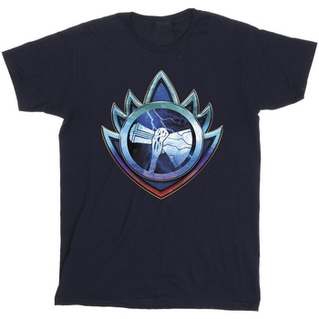 Abbigliamento Bambina T-shirts a maniche lunghe Marvel Thor Love And Thunder Stormbreaker Crest Blu