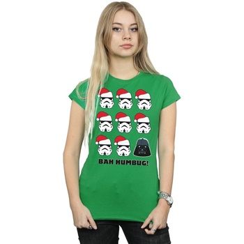 Abbigliamento Donna T-shirts a maniche lunghe Disney Christmas Humbug Verde
