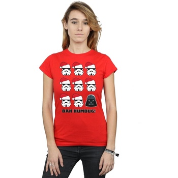 Abbigliamento Donna T-shirts a maniche lunghe Disney Christmas Humbug Rosso