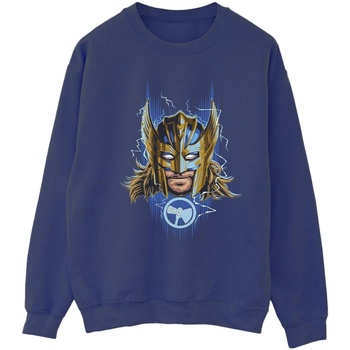 Abbigliamento Donna Felpe Marvel Thor Love And Thunder Mask Blu