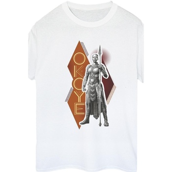 Abbigliamento Donna T-shirts a maniche lunghe Marvel Wakanda Forever Okoye Stance Bianco