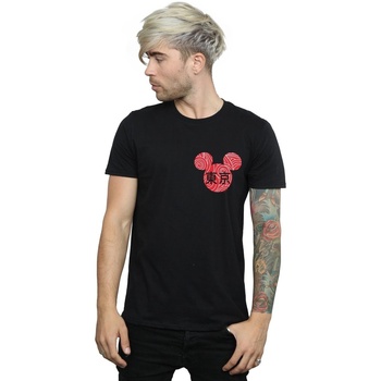 Abbigliamento Uomo T-shirts a maniche lunghe Disney Mickey Mouse Symbol Nero