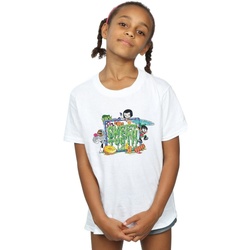 Abbigliamento Bambina T-shirts a maniche lunghe Dc Comics Teen Titans Go Sweet Tooth Bianco