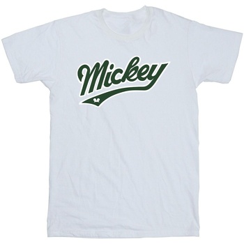 Abbigliamento Uomo T-shirts a maniche lunghe Disney Mickey Mouse Bold Bianco