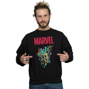 Abbigliamento Uomo Felpe Marvel Avengers Pop Group Nero