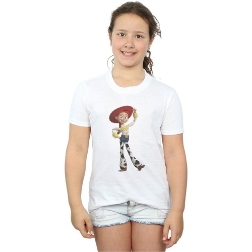 Abbigliamento Bambina T-shirts a maniche lunghe Disney Toy Story Jessie Pose Bianco