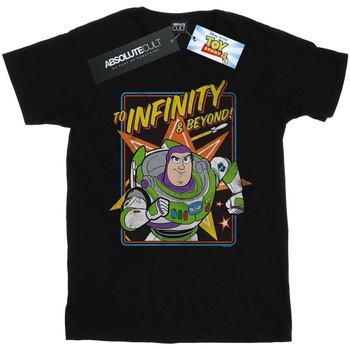 Abbigliamento Bambina T-shirts a maniche lunghe Disney Toy Story 4 Buzz To Infinity Nero