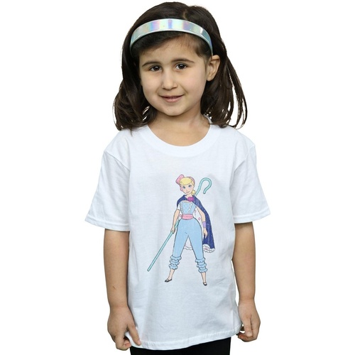 Abbigliamento Bambina T-shirts a maniche lunghe Disney Toy Story 4 Bo Peep Pose Bianco
