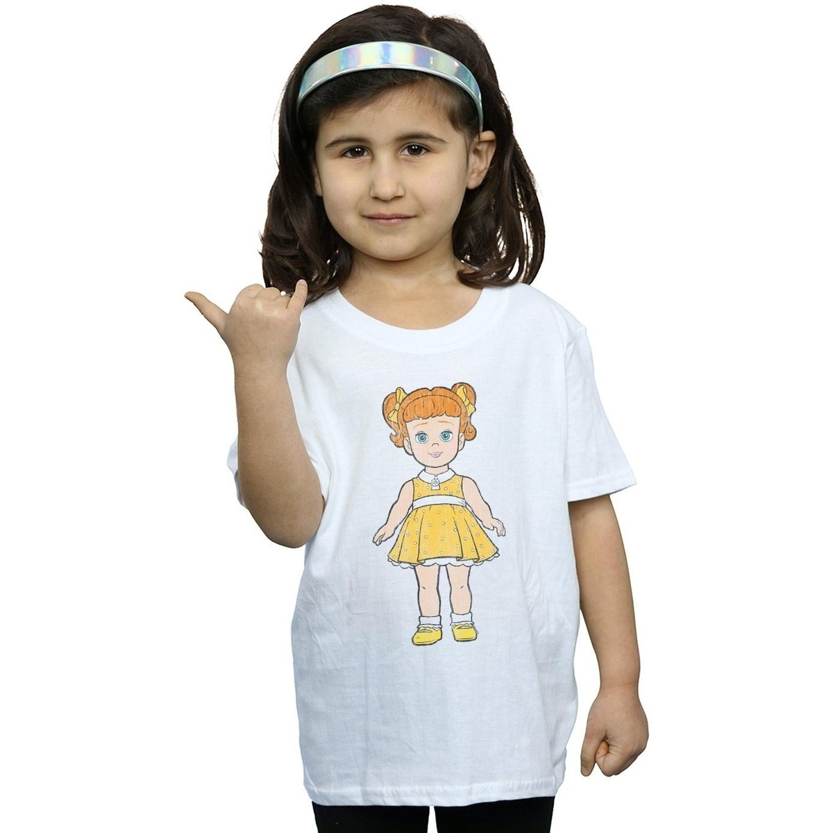 Abbigliamento Bambina T-shirts a maniche lunghe Disney Toy Story 4 Gabby Gabby Pose Bianco