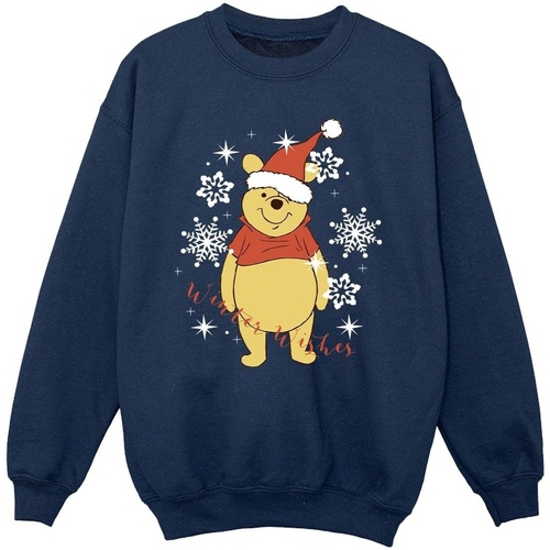 Abbigliamento Bambina Felpe Disney Winnie The Pooh Winter Wishes Blu