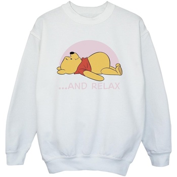 Abbigliamento Bambina Felpe Disney Winnie The Pooh Relax Bianco