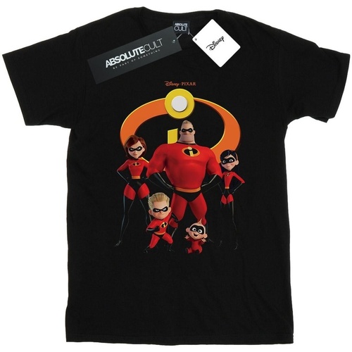 Abbigliamento Donna T-shirts a maniche lunghe Disney Incredibles 2 Group Logo Nero