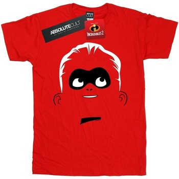 Abbigliamento Donna T-shirts a maniche lunghe Disney Incredibles 2 Dash Face Rosso