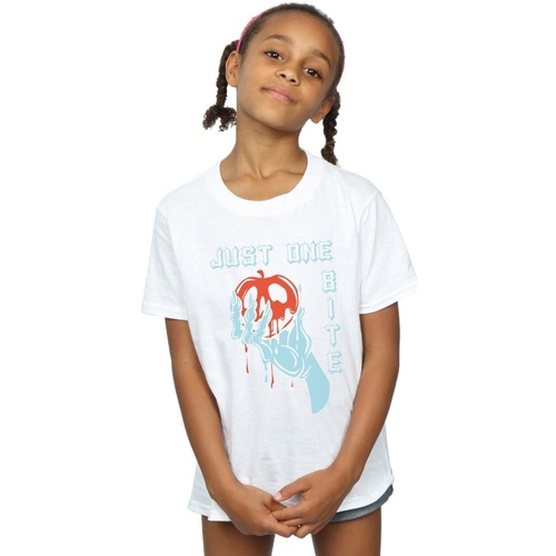 Abbigliamento Bambina T-shirts a maniche lunghe Disney Just One Bite Bianco