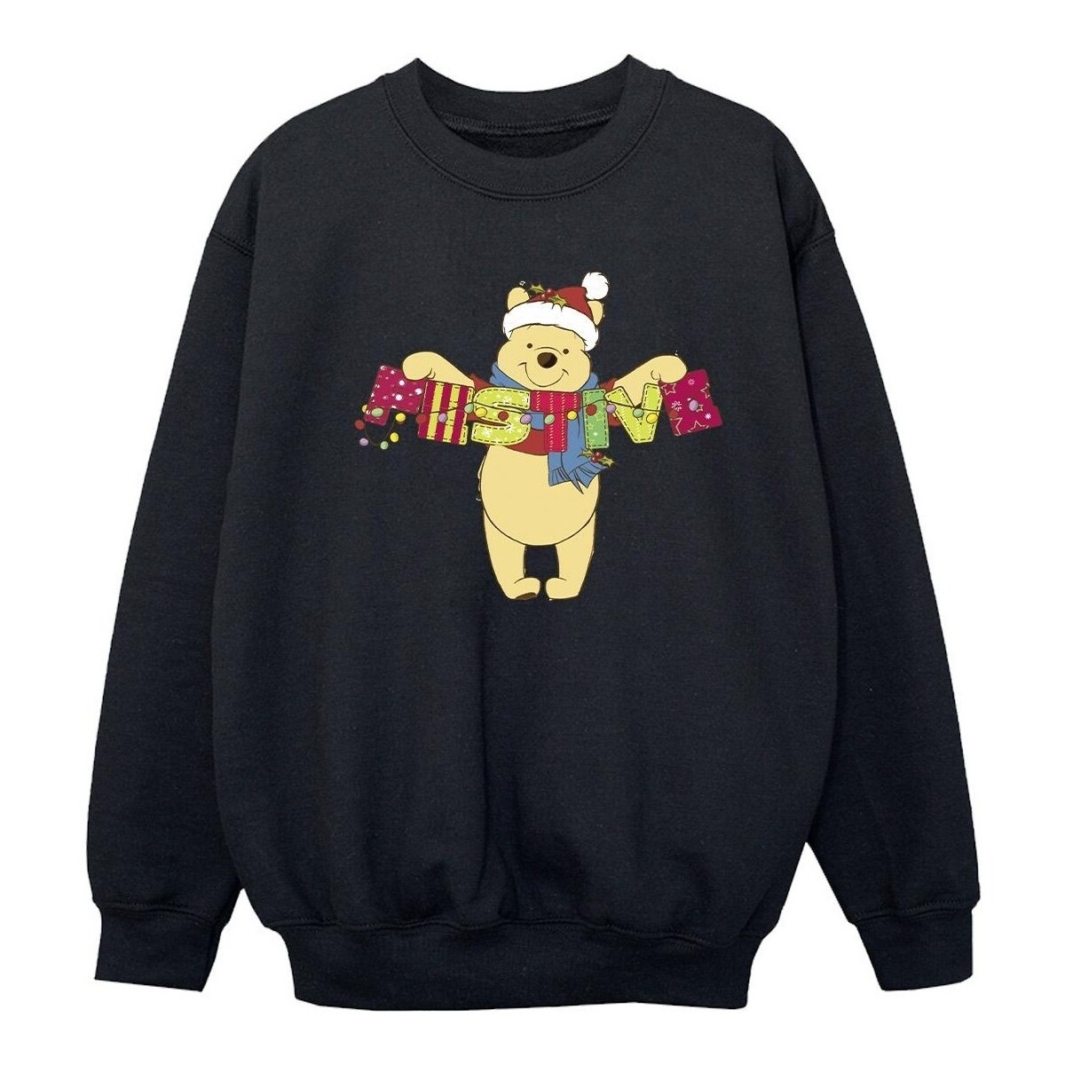 Abbigliamento Bambina Felpe Disney Winnie The Pooh Festive Nero