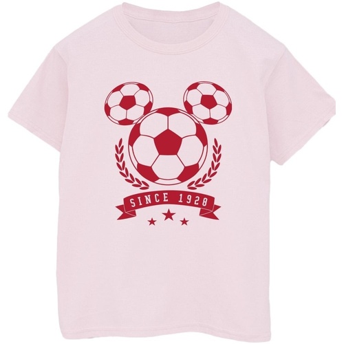 Abbigliamento Uomo T-shirts a maniche lunghe Disney Mickey Football Head Rosso
