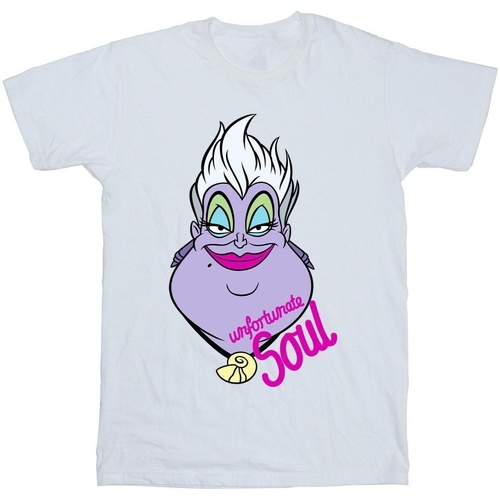 Abbigliamento Bambina T-shirts a maniche lunghe Disney Villains Ursula Unfortunate Soul Bianco