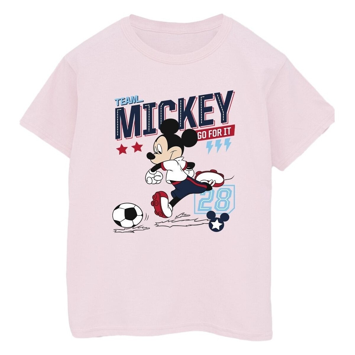 Abbigliamento Uomo T-shirts a maniche lunghe Disney Mickey Mouse Team Mickey Football Rosso