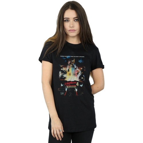 Abbigliamento Donna T-shirts a maniche lunghe A Nightmare On Elm Street The Dream Master Nero