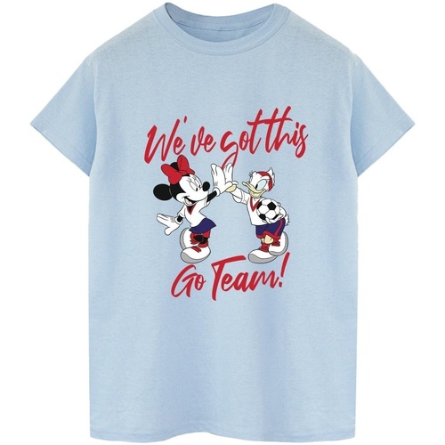 Abbigliamento Uomo T-shirts a maniche lunghe Disney Minnie Daisy We've Got This Blu