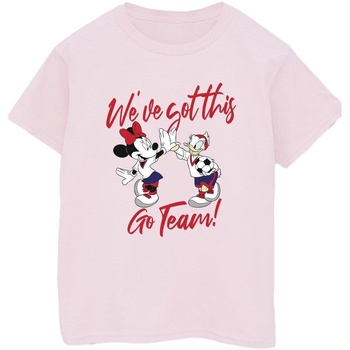 Abbigliamento Uomo T-shirts a maniche lunghe Disney Minnie Daisy We've Got This Rosso
