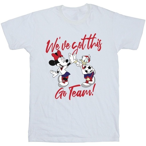 Abbigliamento Uomo T-shirts a maniche lunghe Disney Minnie Daisy We've Got This Bianco