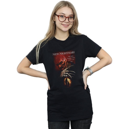 Abbigliamento Donna T-shirts a maniche lunghe A Nightmare On Elm Street New Nightmare Nero
