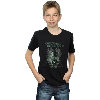 Abbigliamento Bambino T-shirt maniche corte Fantastic Beasts The Crimes Of Grindelwald Wand Split Nero