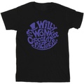 Image of T-shirts a maniche lunghe Willy Wonka & The Chocolate Fact Typed Logo