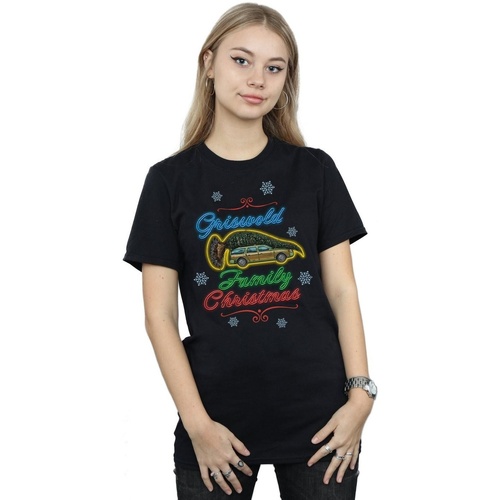 Abbigliamento Donna T-shirts a maniche lunghe National Lampoon´s Christmas Va Griswold Family Christmas Nero