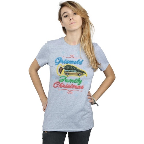 Abbigliamento Donna T-shirts a maniche lunghe National Lampoon´s Christmas Va Griswold Family Christmas Grigio