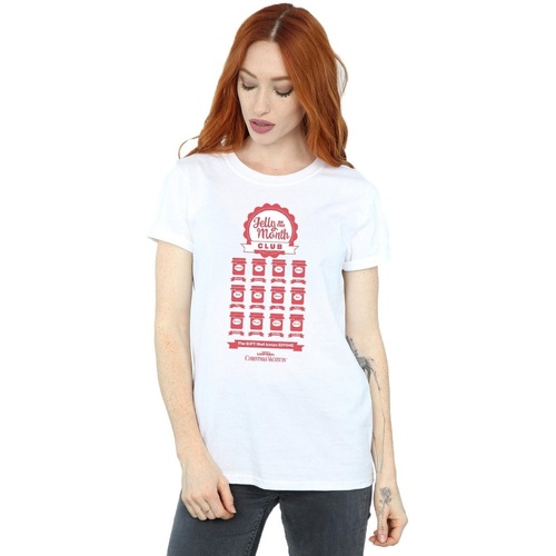 Abbigliamento Donna T-shirts a maniche lunghe National Lampoon´s Christmas Va Jelly Club Bianco