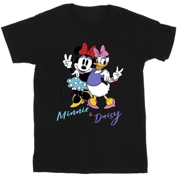 Abbigliamento Uomo T-shirts a maniche lunghe Disney Minnie Mouse And Daisy Nero
