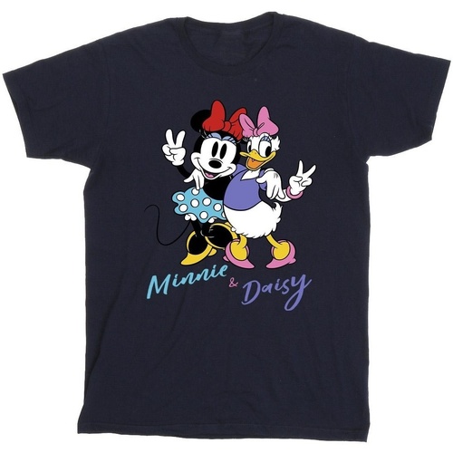 Abbigliamento Uomo T-shirts a maniche lunghe Disney Minnie Mouse And Daisy Blu