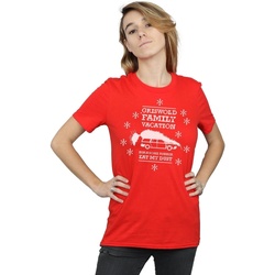 Abbigliamento Donna T-shirts a maniche lunghe National Lampoon´s Christmas Va Eat My Dust Rosso