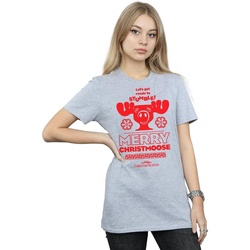 Abbigliamento Donna T-shirts a maniche lunghe National Lampoon´s Christmas Va Merry Christmoose Grigio
