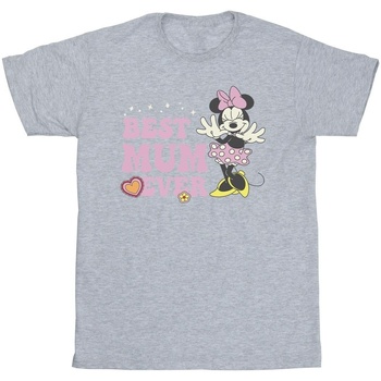 Abbigliamento Uomo T-shirts a maniche lunghe Disney Best Mum Ever Grigio