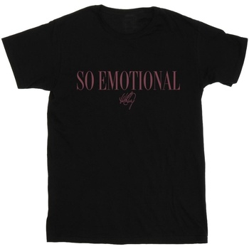 Abbigliamento Bambina T-shirts a maniche lunghe Whitney Houston So Emotional Nero