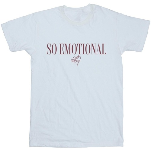 Abbigliamento Bambina T-shirts a maniche lunghe Whitney Houston So Emotional Bianco