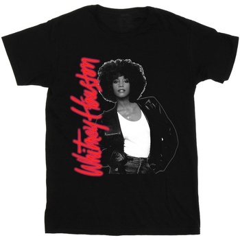 Abbigliamento Bambina T-shirts a maniche lunghe Whitney Houston WHITNEY Pose Nero