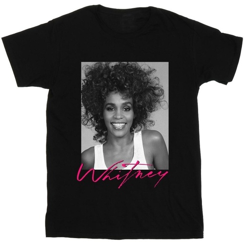 Abbigliamento Bambina T-shirts a maniche lunghe Whitney Houston BI42459 Nero