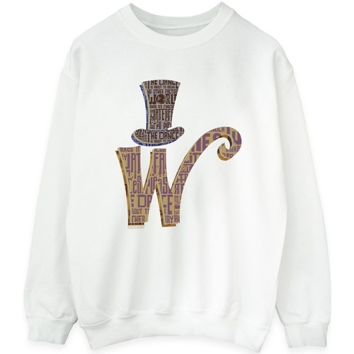 Abbigliamento Donna Felpe Willy Wonka W Logo Hat Bianco