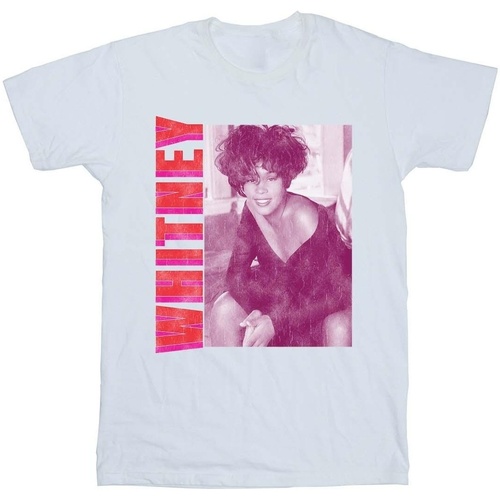 Abbigliamento Bambina T-shirts a maniche lunghe Whitney Houston WHITNEY Pose Bianco