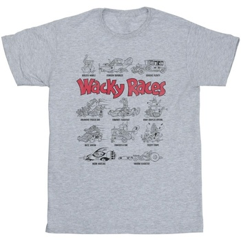 Abbigliamento Bambina T-shirts a maniche lunghe Wacky Races Car Lineup Grigio